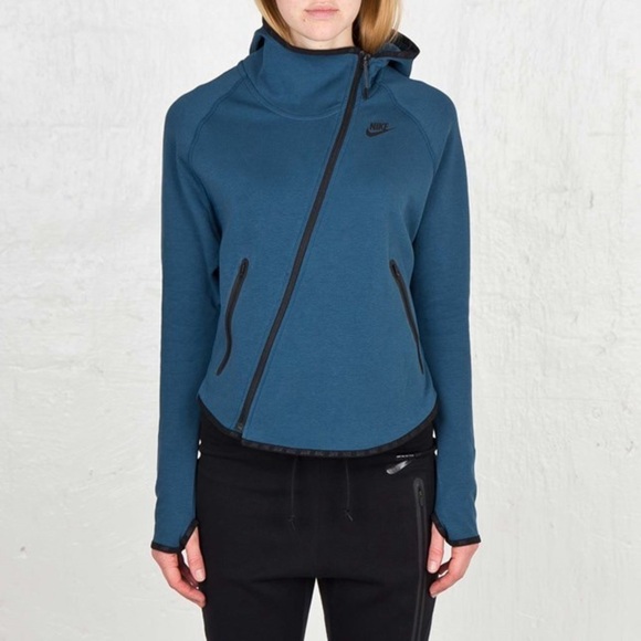 Nike Tech Butterfly Modern Thermal Jacket Teal Woman’s Size Small - Picture 1 of 15